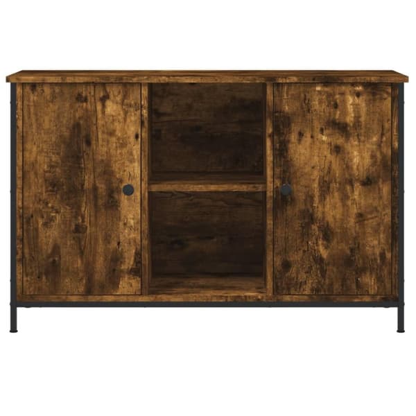 vidaXL tv-bord 100x35x65 cm konstrueret træ røget egetræsfarve
