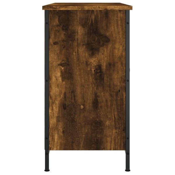 vidaXL tv-bord 100x35x65 cm konstrueret træ røget egetræsfarve