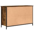 Miniatyrbillede 7 af 11: vidaXL tv-bord 100x35x65 cm konstrueret træ røget egetræsfarve