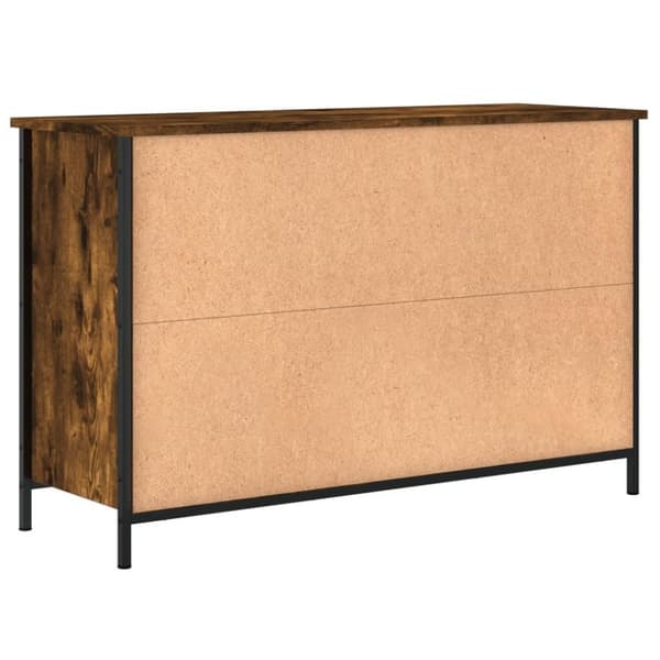 vidaXL tv-bord 100x35x65 cm konstrueret træ røget egetræsfarve