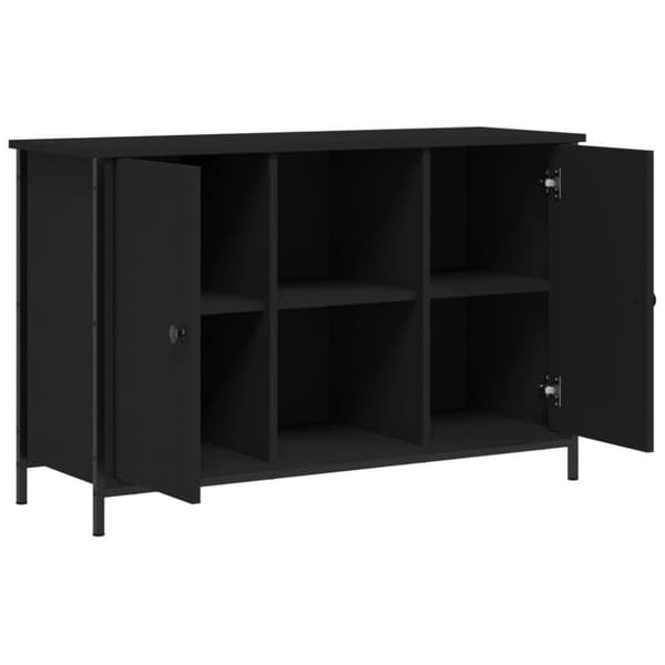 vidaXL TV-benk svart 100x35x65 cm konstruert tre