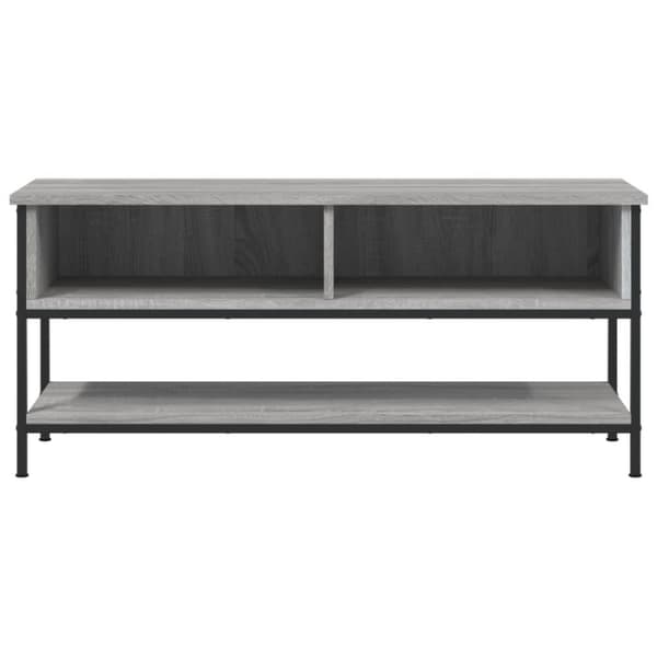 vidaXL TV-benk grå sonoma 100x35x45 cm konstruert tre