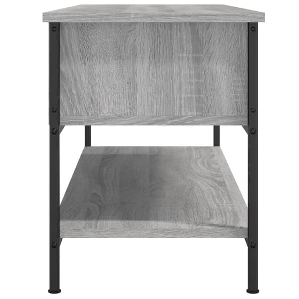 vidaXL TV-benk grå sonoma 100x35x45 cm konstruert tre