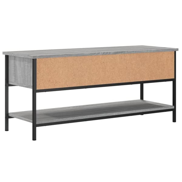 vidaXL TV-benk grå sonoma 100x35x45 cm konstruert tre