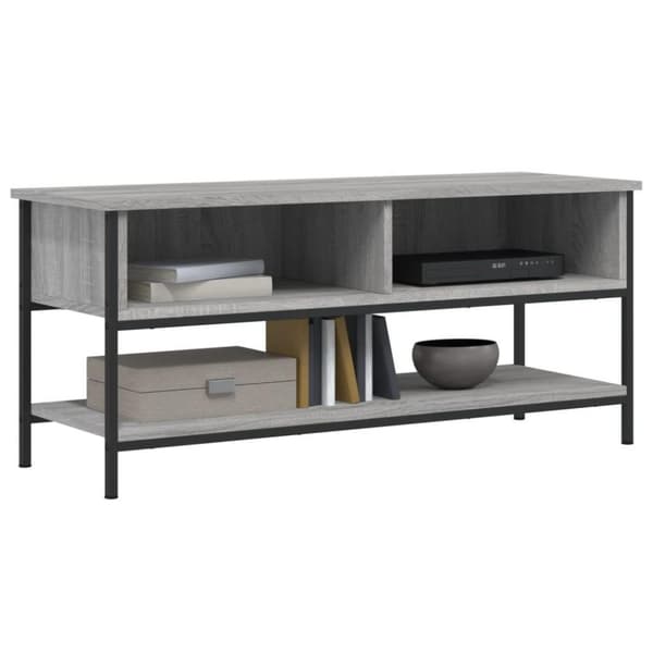 vidaXL TV-benk grå sonoma 100x35x45 cm konstruert tre