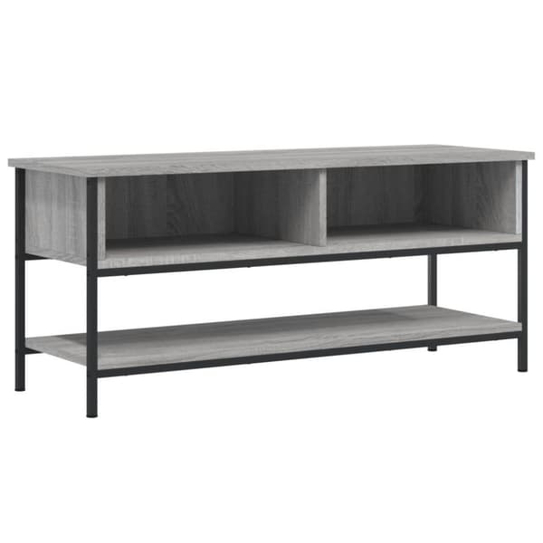 vidaXL TV-benk grå sonoma 100x35x45 cm konstruert tre