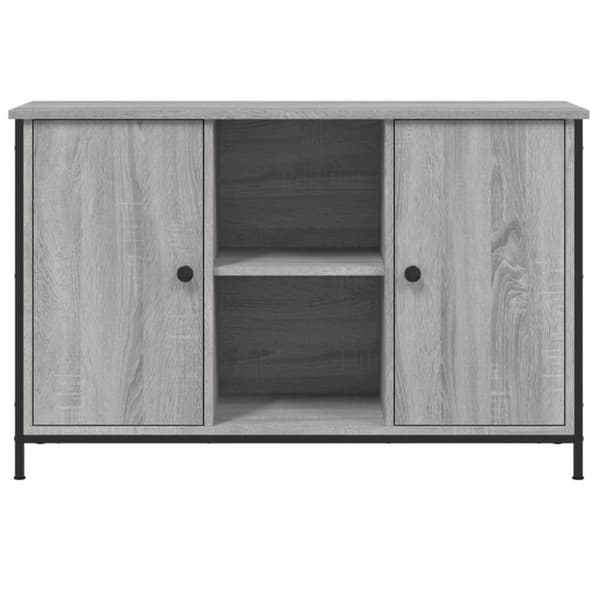vidaXL Tv-bänk grå sonoma 100x35x65 cm konstruerat trä