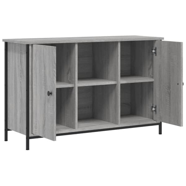 vidaXL Tv-bänk grå sonoma 100x35x65 cm konstruerat trä
