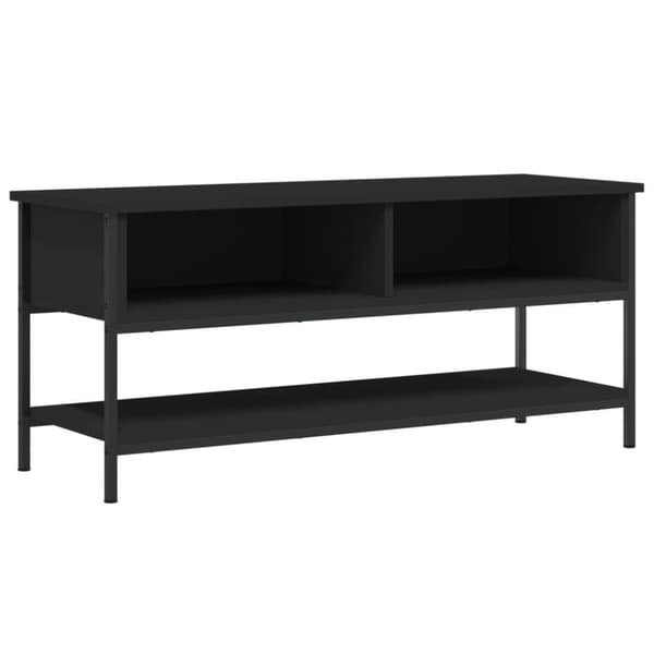 vidaXL TV-benk svart 100x35x45 cm konstruert tre
