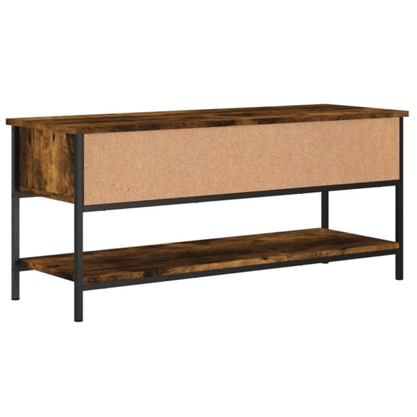 vidaXL TV-benk røkt eik 100x35x45 cm konstruert tre