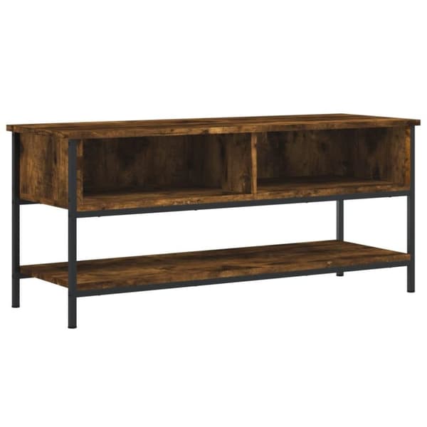vidaXL tv-bord 100x35x45 cm konstrueret træ røget egetræsfarve