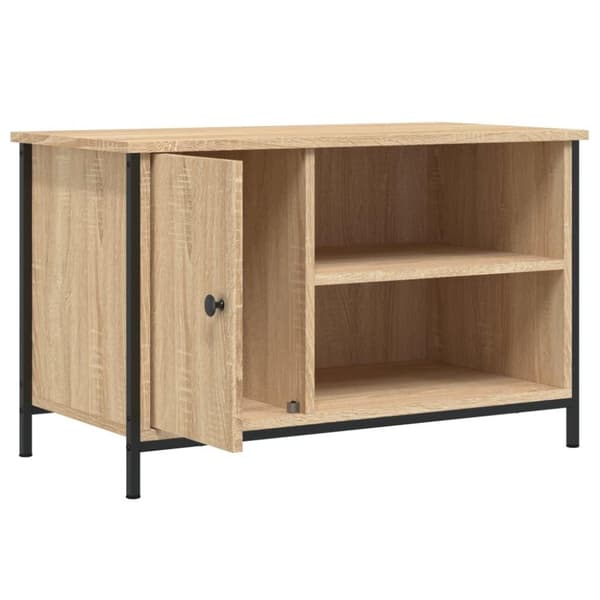vidaXL Tv-bänk sonoma-ek 80x40x50 cm konstruerat trä