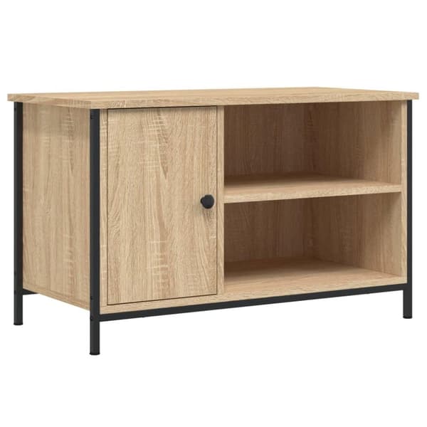 vidaXL TV-benk sonoma eik 80x40x50 cm konstruert tre