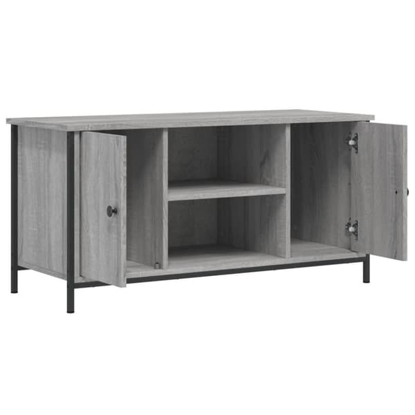 vidaXL TV-benk grå sonoma 100x40x50 cm konstruert tre