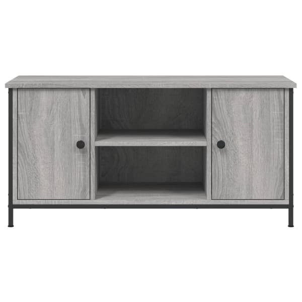 vidaXL TV-benk grå sonoma 100x40x50 cm konstruert tre