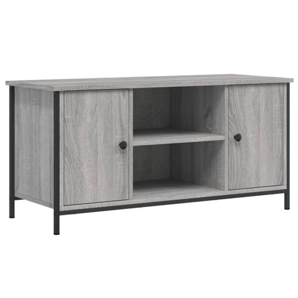 vidaXL TV-benk grå sonoma 100x40x50 cm konstruert tre