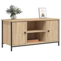 Miniatyrbilde 3 av 11: vidaXL TV-benk sonoma eik 100x40x50 cm konstruert tre