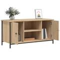 Miniatyrbilde 4 av 11: vidaXL TV-benk sonoma eik 100x40x50 cm konstruert tre