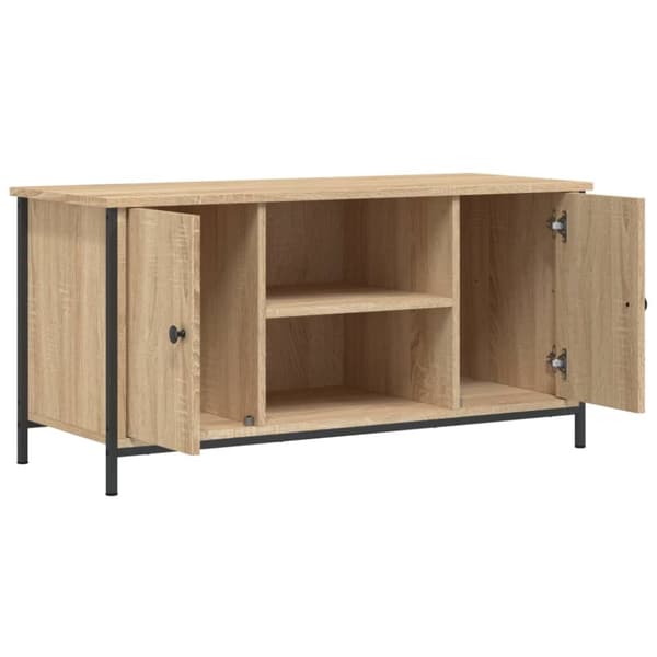 vidaXL TV-benk sonoma eik 100x40x50 cm konstruert tre