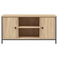 Miniatyrbilde 6 av 11: vidaXL TV-benk sonoma eik 100x40x50 cm konstruert tre