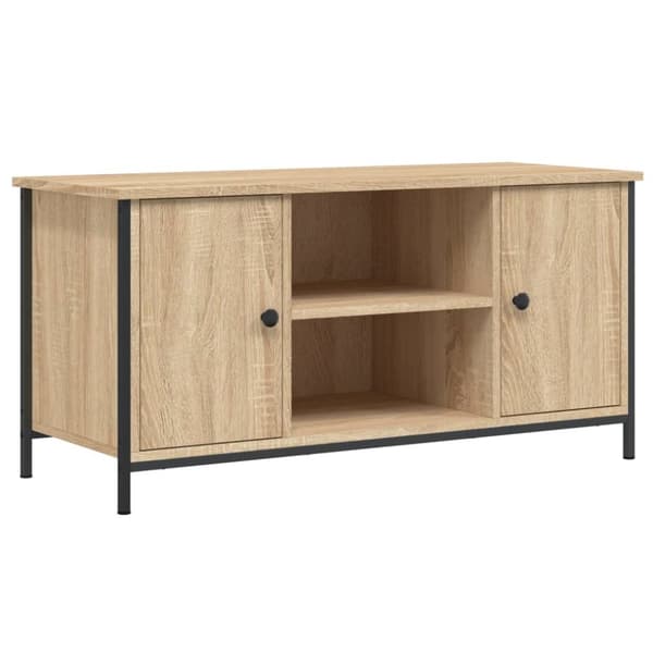 vidaXL TV-benk sonoma eik 100x40x50 cm konstruert tre