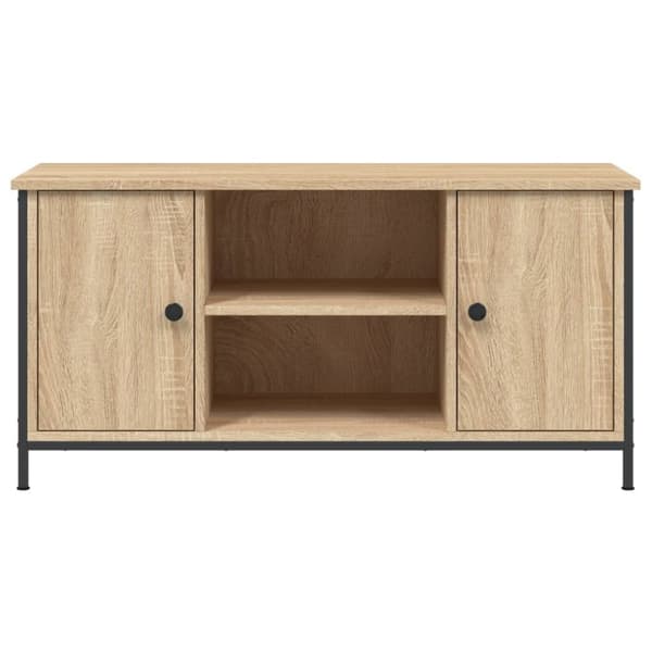 vidaXL tv-bord 100x40x50 cm konstrueret træ sonoma-eg