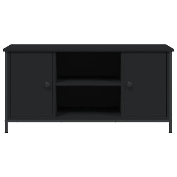 vidaXL TV-taso musta 100x40x50 cm tekninen puu