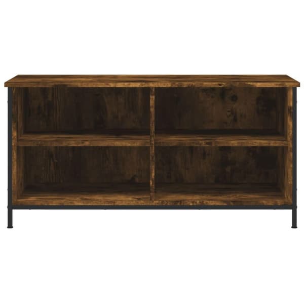 vidaXL Tv-bänk rökfärgad ek 100x40x50 cm konstruerat trä