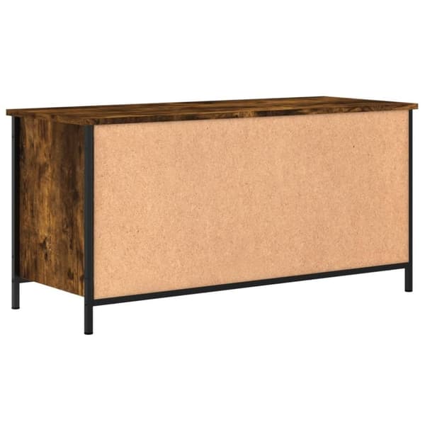vidaXL Tv-bänk rökfärgad ek 100x40x50 cm konstruerat trä