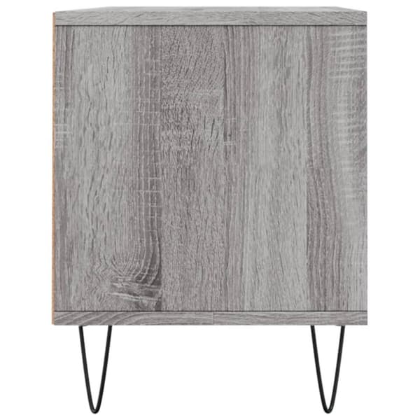 vidaXL TV-benk grå sonoma 100x34,5x44,5 cm konstruert tre