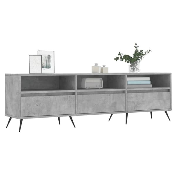 vidaXL TV-benk betonggrå 150x30x44,5 cm konstruert tre