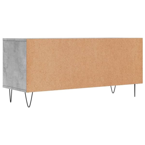 vidaXL TV-benk betonggrå 100x34,5x44,5 cm konstruert tre