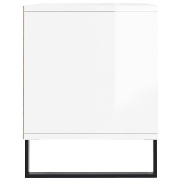vidaXL tv-bord 100x34,5x44,5 cm konstrueret træ hvid højglans