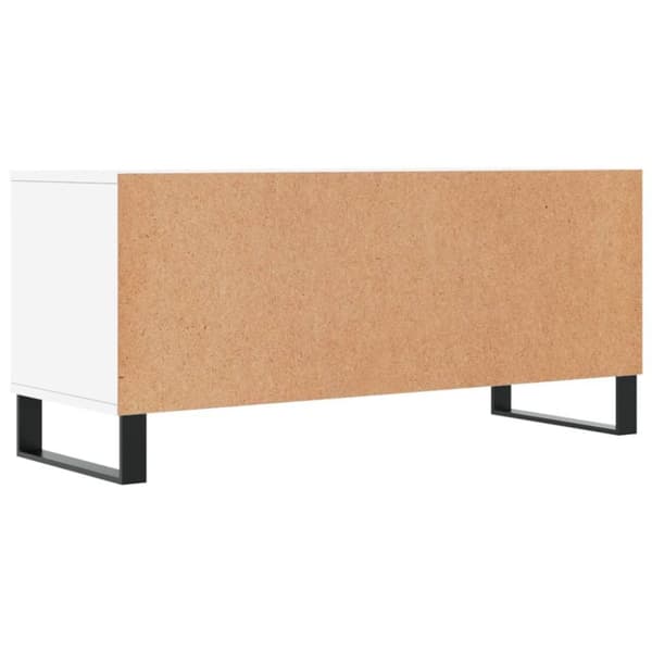 vidaXL TV-benk hvit 100x34,5x44,5 cm konstruert tre