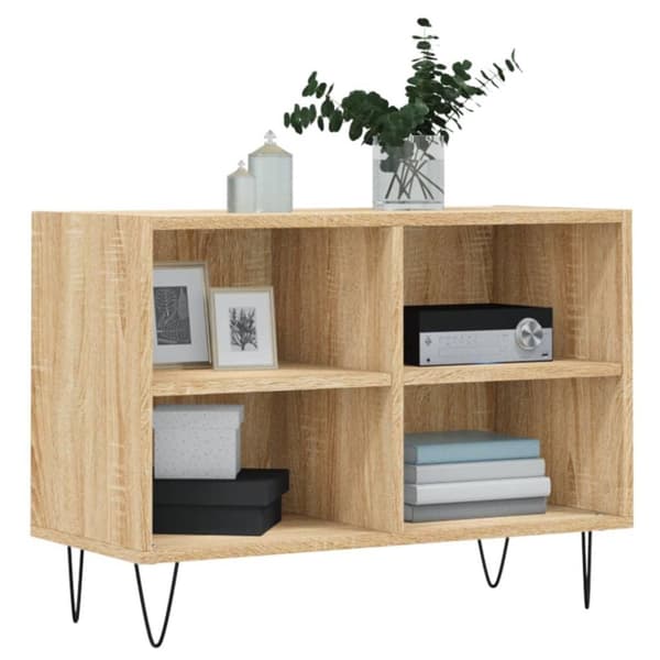 vidaXL TV-benk sonoma eik 69,5x30x50 cm konstruert tre