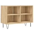 Miniatyrbilde 1 av 10: vidaXL TV-benk sonoma eik 69,5x30x50 cm konstruert tre
