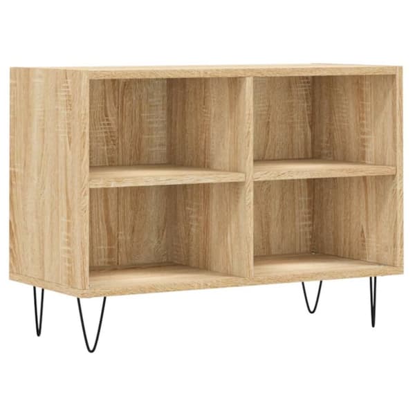 vidaXL TV-benk sonoma eik 69,5x30x50 cm konstruert tre
