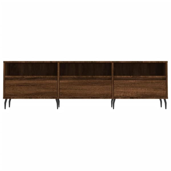 vidaXL Tv-bänk brun ek 150x30x44,5 cm konstruerat trä