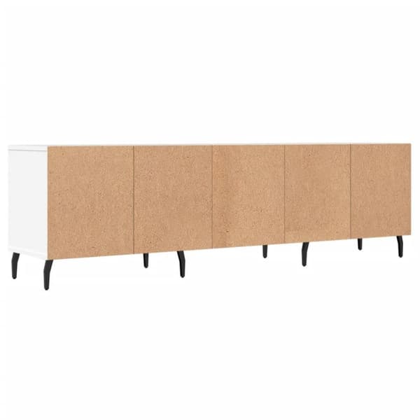 vidaXL TV-benk hvit 150x30x44,5 cm konstruert tre