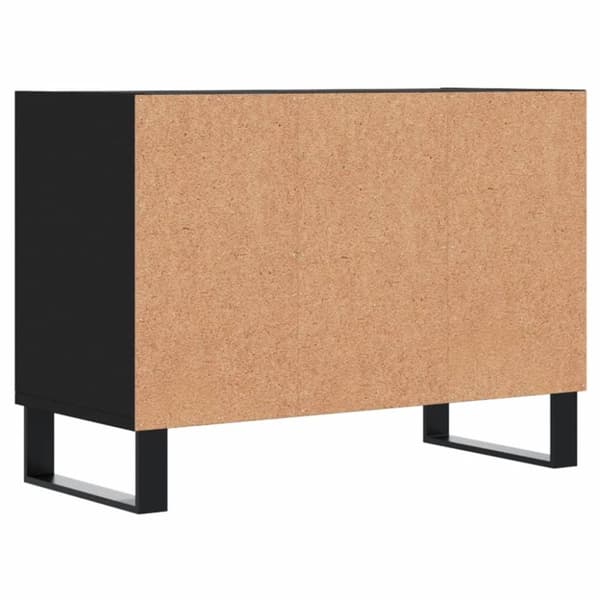 vidaXL TV-benk svart 69,5x30x50 cm konstruert tre