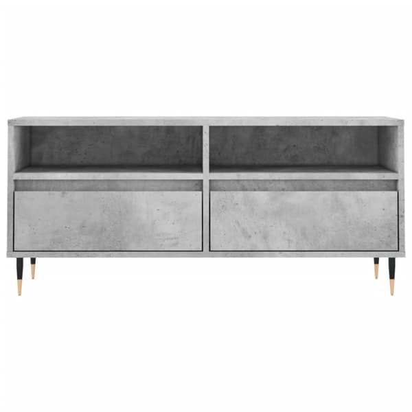 vidaXL TV-taso betoninharmaa 100x34,5x44,5 cm tekninen puu