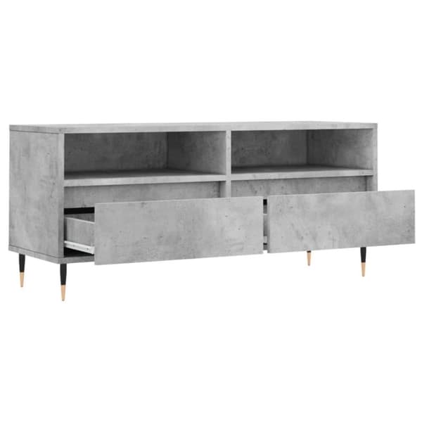 vidaXL TV-taso betoninharmaa 100x34,5x44,5 cm tekninen puu