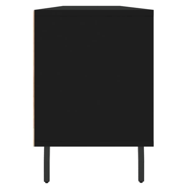 vidaXL TV-benk svart 150x30x44,5 cm konstruert tre