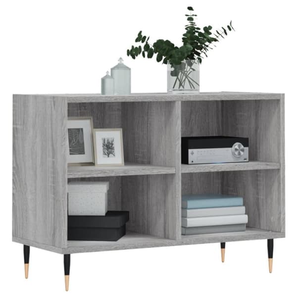 vidaXL TV-taso harmaa Sonoma 69,5x30x50 cm tekninen puu