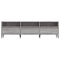 Miniatyrbilde 4 av 11: vidaXL TV-benk grå sonoma 150x30x44,5 cm konstruert tre