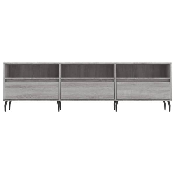 vidaXL TV-benk grå sonoma 150x30x44,5 cm konstruert tre