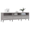 Miniatyrbilde 2 av 11: vidaXL TV-benk grå sonoma 150x30x44,5 cm konstruert tre