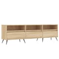 Miniatyrbilde 1 av 11: vidaXL TV-benk sonoma eik 150x30x44,5 cm konstruert tre