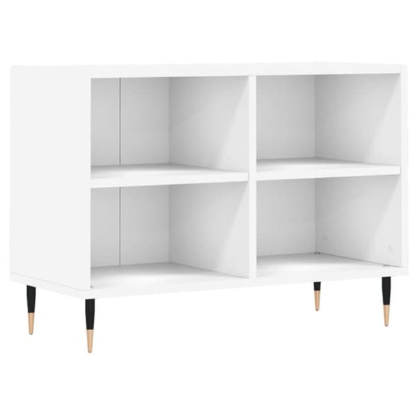 vidaXL Tv-bänk vit 69,5x30x50 cm konstruerat trä
