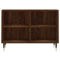 Miniatyrbilde 3 av 10: vidaXL TV-benk brun eik 69,5x30x50 cm konstruert tre